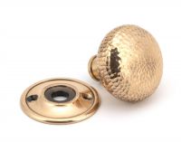 Polished Copper Hammered Mortice & Rim Doorknob Set Rose Polished Copper Hammered Mortice & Rim Doorknob Set Rose