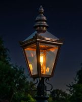 Polished Copper Harrogate Lantern 54cm Digital Illustration At Night Polished Copper Harrogate Lantern 54cm Digital Illustration At Night