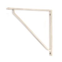 Polished Nickel "Emmanuel" Modern Shelf Bracket - 200mm x 200mm Polished Nickel "Emmanuel" Modern Shelf Bracket - 200mm x 200mm