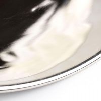 Polished Nickel Curved Interior Hanging Pendant Close-Up