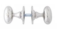 Polished Nickel Oval Door Knob Set