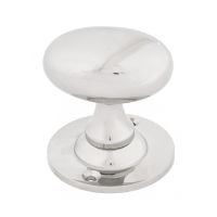 Polished Nickel Oval Door Knob Set