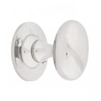 Polished Nickel Oval Door Knob Set
