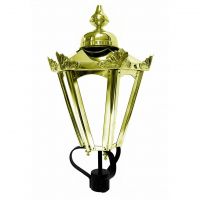 Concordia Hexagonal Lantern in Brass  Concordia Hexagonal Lantern in Brass