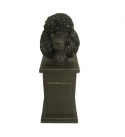 Poodle Bronze Dog Treat Jar