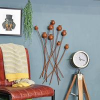 Poppy Blossoms Decorative Wall Art in the Sitting Area