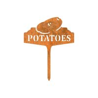"Potatoes" Vegetable Label in a Rustic Finish