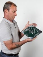 power petrol enamelled sign