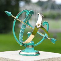 Profatius Armillary Verdigris on Plinth Profatius Armillary Verdigris on Plinth