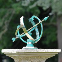 Verdigris Armillary on a Plinth Verdigris Armillary on a Plinth