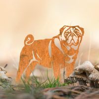 Pug Silhouette in Use Outdoors Pug Silhouette in Use Outdoors