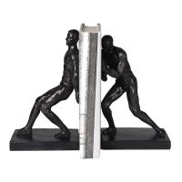 Push and Pull Book Ends an a Dark Bronze