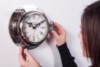 “Quartermaster ” Ships "Bulkhead" Clock “Quartermaster ” Ships "Bulkhead" Clock