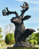 Cast Aluminium Stag Bust - Right Facing