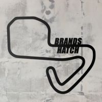 Brands Hatch Racing Circuit Wall Art on a Rustic Grey Wall Brands Hatch Racing Circuit Wall Art on a Rustic Grey Wall