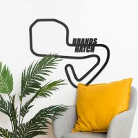 Brands Hatch Motor Racing Circuit Wall Art in Situ in the Living Room Brands Hatch Motor Racing Circuit Wall Art in Situ in the Living Room