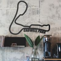 Cadwell Park Race Track Crated From Steel and Finished in Black