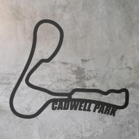 Cadwell Park Race Track Wall Art on a Rustic Grey Wall