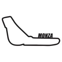 Monza Race Track Wall Art in Black