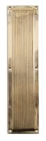 "Rivetly Lane" Raised Ribbed Finger Plate "Rivetly Lane" Raised Ribbed Finger Plate