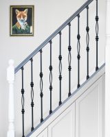 Matte Black Steel Stair Spindles