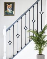 Rake Brackets With Diamond Pattern Spindles   Rake Brackets With Diamond Pattern Spindles