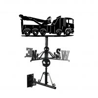 Recovery Truck Weathervane Created From Cast Iron