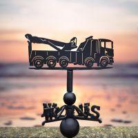 Recovery Truck Weathervane in the Sunset 