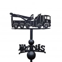 Recovery Truck Weathervane in Black