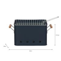 Rectangular Steel Bucket BBQ Grill Dimensions 