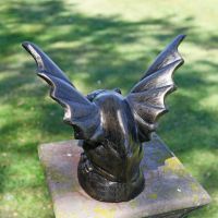 Close-Up of Wings on Gargoyle Sculpture