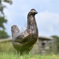 Recycled Cast Aluminium Bronze Dauntless Chicken Sculpture