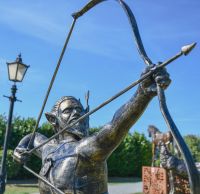 Close-Up of Upper Body on Centaur Sculpture Close-Up of Upper Body on Centaur Sculpture