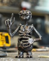 Recycled Metal "Extraterrestrial" Sculpture Recycled Metal "Extraterrestrial" Sculpture