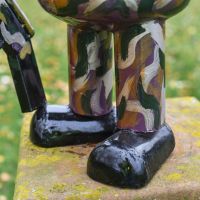 Close-Up of Camouflaged Ghillie Suit Close-Up of Camouflaged Ghillie Suit