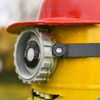 Close-Up of Facial Expression on Gardening Henchman Sculpture Close-Up of Facial Expression on Gardening Henchman Sculpture
