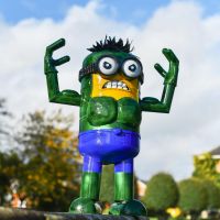 Recycled Metal Incredible Sulk Henchman Sculpture