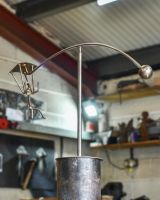 Recycled Metal Parasailer Sculpture