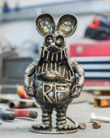 Recycled Metal "Rat Fink" Sculpture Recycled Metal "Rat Fink" Sculpture