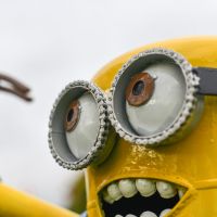 Close-Up of Facial Expression on Working Henchman Sculpture Close-Up of Facial Expression on Working Henchman Sculpture