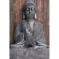 Recycled Nuts Buddha Sculpture in Situ Recycled Nuts Buddha Sculpture in Situ