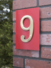 Suspended House Numbers Triple