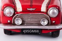 “Mini Cooper” in red and white tin model - 1960