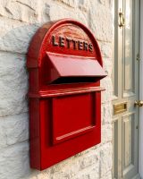 Red & Black Grosvenor Telescopic Post Box digital illustration