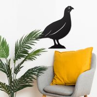 Red Grouse Wall Art in Situ in the Sitting Room