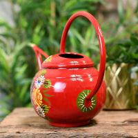 Red Watering can with a Large Carry Handle Red Watering can with a Large Carry Handle