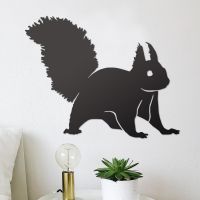 Red Squirrel Wall Art in Situ