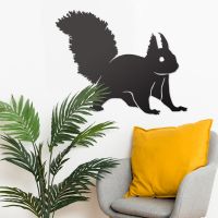 Red Squirrel Wall Art in Situ in the Sitting Room