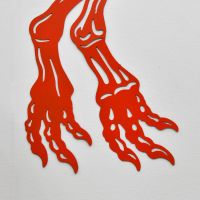 Feet on the Red T-Rex Wall Art