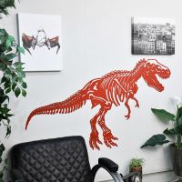 Red T-Rex Wall Art in Use in the Home